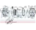 NISSENS Kompresor klimatizace NIS 89369, 89369