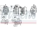 NISSENS Kompresor klimatizace NIS 89371, 89371