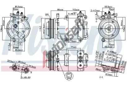 NISSENS Kompresor klimatizace ** FIRST FIT ** NIS 89383, 89383