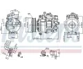 NISSENS Kompresor klimatizace NIS 89384, 89384