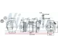 NISSENS Kompresor klimatizace NIS 89386, 89386