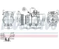 NISSENS Kompresor klimatizace NIS 89387, 89387
