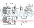 NISSENS Kompresor klimatizace NIS 89393, 89393