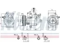 NISSENS Kompresor klimatizace NIS 89399, 89399