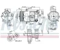 NISSENS Kompresor klimatizace NIS 89400, 89400