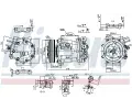 NISSENS Kompresor klimatizace NIS 89404, 89404