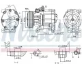 NISSENS Kompresor klimatizace NIS 89405, 89405