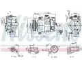 NISSENS Kompresor klimatizace NIS 89415, 89415