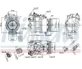 NISSENS Kompresor klimatizace NIS 89417, 89417