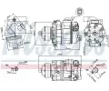 NISSENS Kompresor klimatizace NIS 89418, 89418