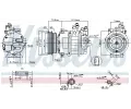 NISSENS Kompresor klimatizace NIS 89421, 89421