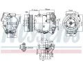 NISSENS Kompresor klimatizace NIS 89425, 89425