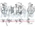 NISSENS Kompresor klimatizace NIS 89443, 89443