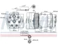 NISSENS Kompresor klimatizace NIS 89458, 89458