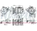 NISSENS Kompresor klimatizace NIS 89463, 89463