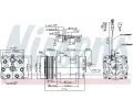 NISSENS Kompresor klimatizace NIS 89470, 89470