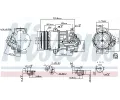 NISSENS Kompresor klimatizace NIS 89479, 89479
