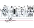 NISSENS Kompresor klimatizace NIS 89481, 89481