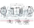 NISSENS Kompresor klimatizace NIS 89483, 89483
