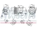 NISSENS Kompresor klimatizace NIS 89493, 89493