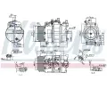 NISSENS Kompresor klimatizace NIS 89496, 89496