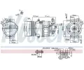 NISSENS Kompresor klimatizace NIS 89497, 89497