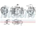 NISSENS Kompresor klimatizace NIS 89503, 89503