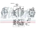 NISSENS Kompresor klimatizace NIS 89520, 89520
