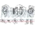NISSENS Kompresor klimatizace NIS 89528, 89528
