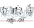 NISSENS Kompresor klimatizace ‐ NIS 89549