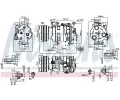 NISSENS Kompresor klimatizace NIS 89550, 89550