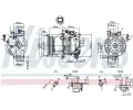 NISSENS Kompresor klimatizace NIS 89554, 89554