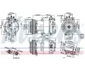 NISSENS Kompresor klimatizace NIS 89569, 89569