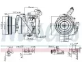 NISSENS Kompresor klimatizace NIS 89576, 89576