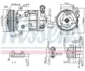 NISSENS Kompresor klimatizace NIS 89577, 89577