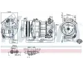 NISSENS Kompresor klimatizace NIS 89584, 89584