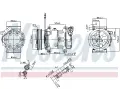 NISSENS Kompresor klimatizace ** FIRST FIT ** NIS 89589, 89589