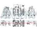 NISSENS Kompresor klimatizace NIS 89593, 89593