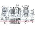 NISSENS Kompresor klimatizace NIS 89595, 89595