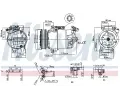 NISSENS Kompresor klimatizace NIS 89608, 89608