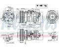 NISSENS Kompresor klimatizace NIS 89609, 89609