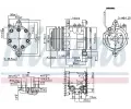 NISSENS Kompresor klimatizace NIS 89691, 89691