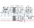 NISSENS Kompresor klimatizace NIS 899919, 899919