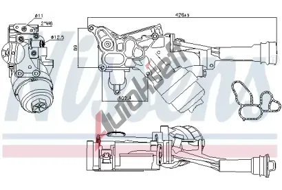 NISSENS Chladič oleje NIS 90927, 90927 NISSENS Chladič oleje NIS 90927, 90927