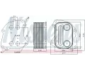 NISSENS Chladič oleje NIS 90963, 90963