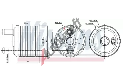 NISSENS Chladi oleje automatick pevodovky NIS 91267, 91267