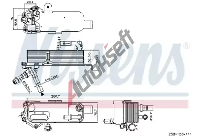 NISSENS Chladi oleje automatick pevodovky NIS 91298, 91298