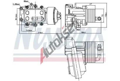 NISSENS Chladi oleje NIS 91315, 91315