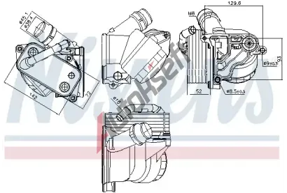 NISSENS Chladi oleje NIS 91322, 91322