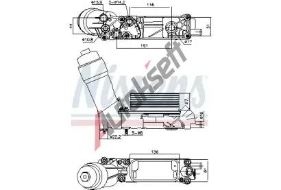 NISSENS Chladi oleje NIS 91335, 91335